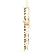 14K Yellow Gold Diamond Cross Pendant