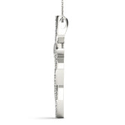 Multi-Diamond Religious Cross Pendant