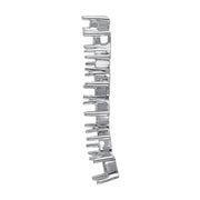 14K White Gold Square Diamond Pendant
