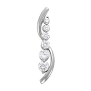 Diamond Journey Pendant in Multiple Metals