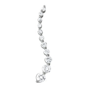 0.50 CT Round Diamond Journey Pendant