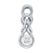 1 CT Round Diamond Pendant Necklace