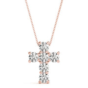 14K Rose Gold Diamond Fashion Pendant