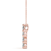 14K Rose Gold Diamond Fashion Pendant