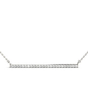24-Diamond Round Pendant Necklace
