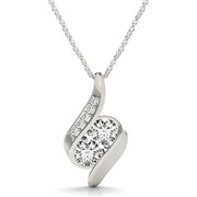 Diamond Multi-Stone Round Pendant