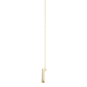 14K Yellow Gold Round Diamond Fashion Pendant
