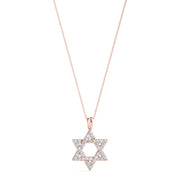 14K Rose Gold Diamond Fashion Pendant