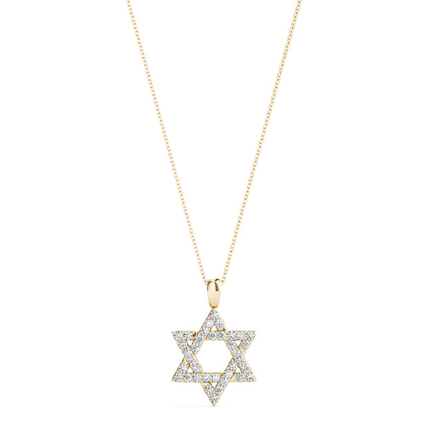 14K Yellow Gold Diamond Fashion Pendant