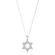 30-Diamond Round Pendant Necklace