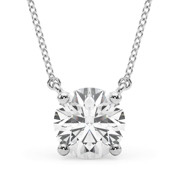 1.0 CT Round Diamond Solitaire Pendant