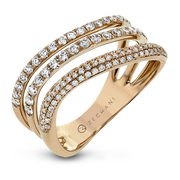 Right Hand Ring in 14k Gold with Diamonds