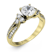 ZR342 Engagement Ring in 14k Gold with Diamonds