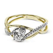 Engagement Ring in 14k Gold with Diamonds