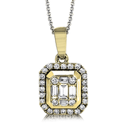 Pendant in 14k Gold with Diamonds