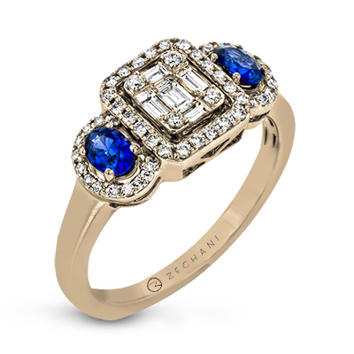 ZR2024 Right Hand Ring in 14k Gold with Diamonds