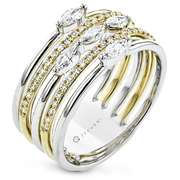 Right Hand Ring in 14k Gold with Diamonds