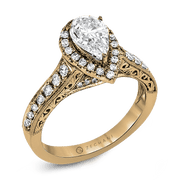 Engagement Ring in 14k Gold with Diamonds