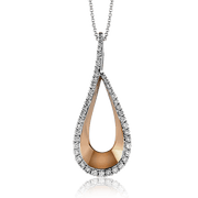 Pendant in 14k Gold with Diamonds