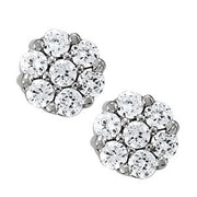 Multi-Stone Round Diamond Fashion Earrings