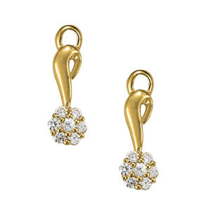 Multi-Diamond Round Stud Earrings