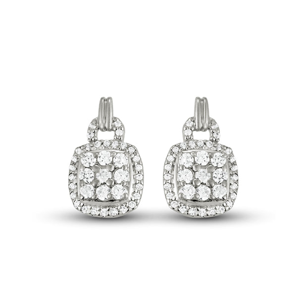 Round Diamond Multi-Stone Fashion Earrings