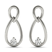 Diamond Round Stud Earring
