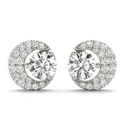 Diamond Round Multi-Stone Earrings