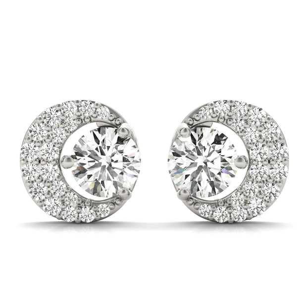 Diamond Round Multi-Stone Earrings