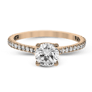 Engagement Ring in 14k Gold with Diamonds