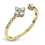 ZR1866 Right Hand Ring in 14k Gold with Diamonds