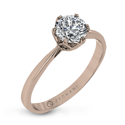 Engagement Ring in 14k Gold with Diamonds