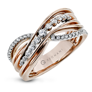 Right Hand Ring in 14k Gold with Diamonds