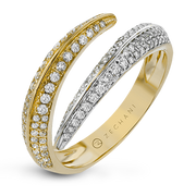 Right Hand Ring in 14k Gold with Diamonds