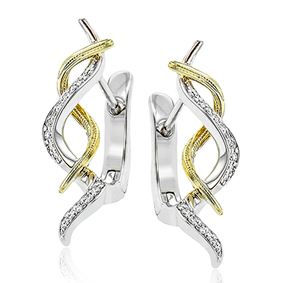 Earring in 14k Gold with Diamonds