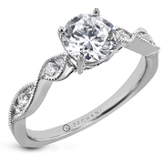 ZR2106 Engagement Ring in 14k Gold with Diamonds