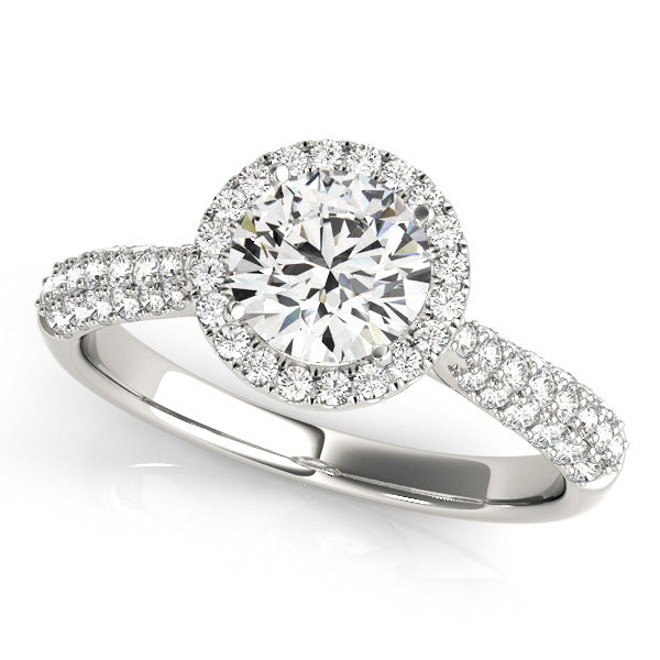 Halo Diamond Engagement Ring