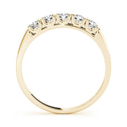 14K Yellow Gold 5-Stone Diamond Wedding Ring