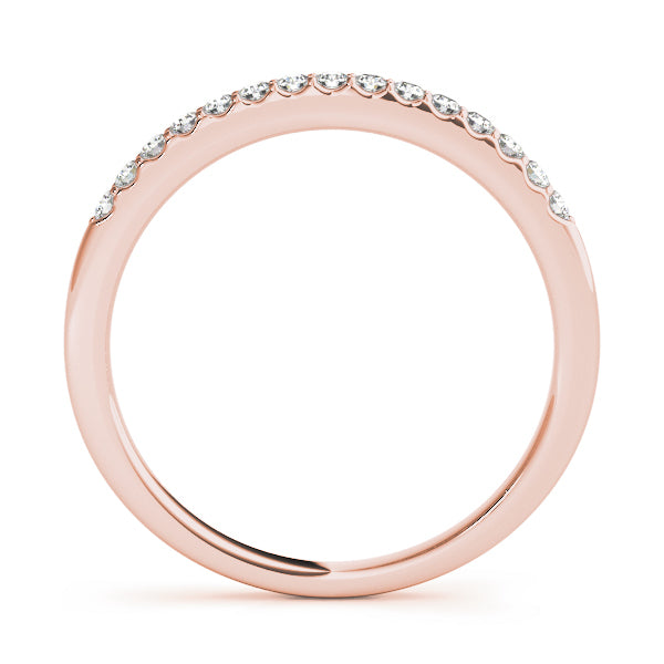 14K Rose Gold Diamond Wedding Ring