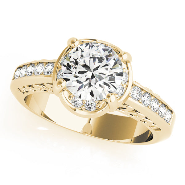 14K Yellow Gold 1 ct Diamond Engagement Ring