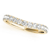 14K Yellow Gold 1/2 CT Diamond Wedding Band