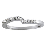 18K White Gold 1/8 ct tw Diamond Wedding Ring