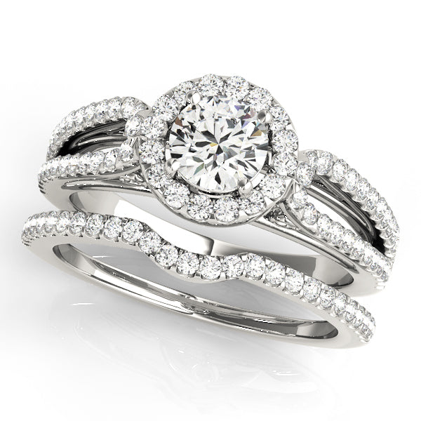 Halo Diamond Engagement Ring