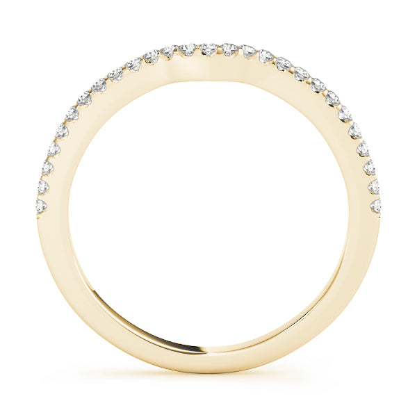 14K Yellow Gold 1/8 ct tw Diamond Wedding Ring