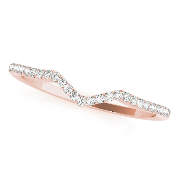 14K Rose Gold Diamond Wedding Ring