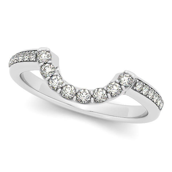 14K White Gold 1/4 ct tw Diamond Wedding Ring