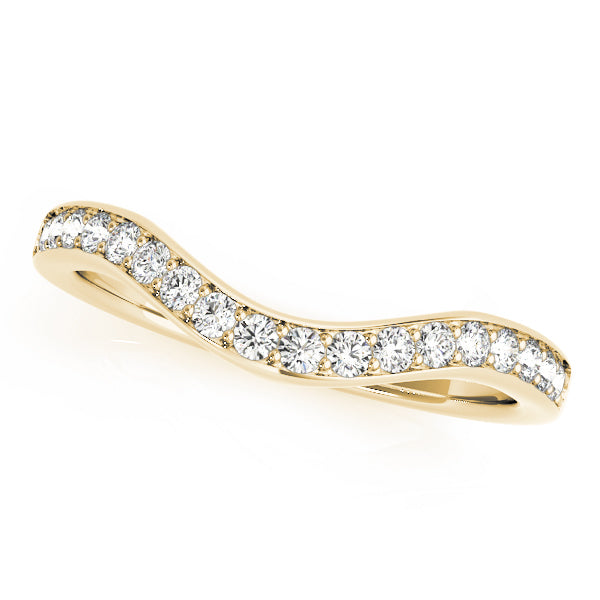 14K Yellow Gold 1/5 ct tw Diamond Wedding Ring