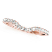 18K Rose Gold 1/4 ct tw Diamond Wedding Ring
