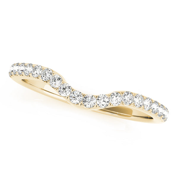 14K Yellow Gold 1/4 ct tw Diamond Wedding Ring