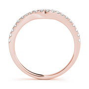 14K Rose Gold 1/4 ct tw Diamond Wedding Ring